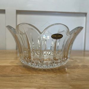 Lead CRYSTAL Bowl made in USA Vintage